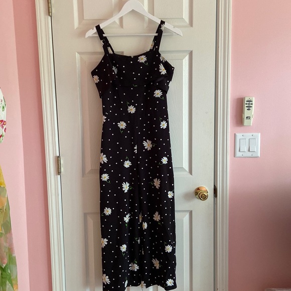 Karl Lagerfeld Black Daisy Jumpsuit - Picture 2 of 4